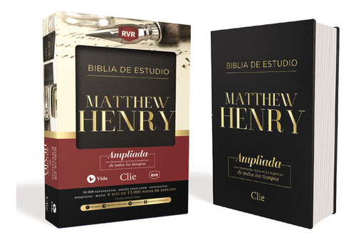 Rvr Biblia De Estudio Matthew Henry, Leathersoft, Negr 71yjq