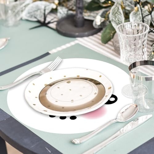 60 Unidades De Mantel Desechable De Navidad Santa Muñeco De