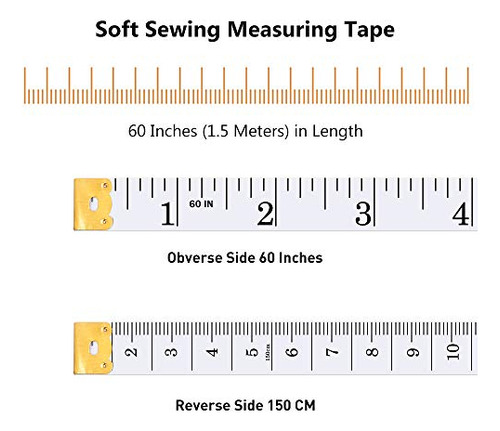 Cinta Metrica Para Tejido Costura Idade Medida Retractil 60