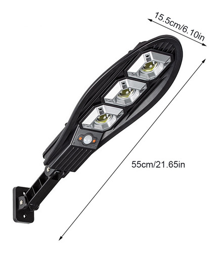 Lámpara Solar Recargable Sensor Suburbana Ip65 Calle Patio J