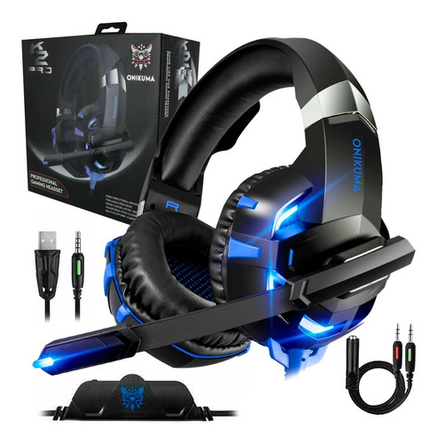 Audifonos Diadema Gamer Ps4 Xbox One S Jakc 3.5mm Pc Laptop