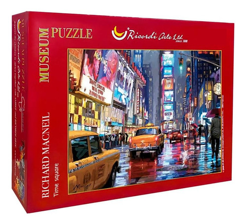 Rompecabezas Times Square Nueva York 1500pz Ricordi Arte New