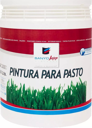 Pintura Para Pasto Verde Sanyo Jafepx 20lt. +pincel 15