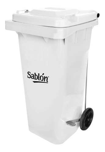 Bote De Basura 120 L Con Ruedas Y Pedal Varios Colores 