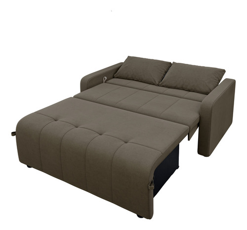 Sofá Cama 3 lugares 1,38m Capuccino Amora Matrix