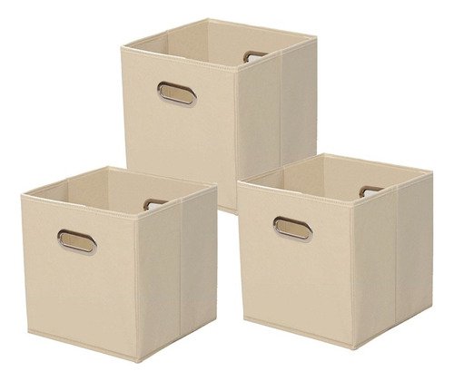 3pz Caja Cubo Organizador Almacenamiento Plegable,portátil