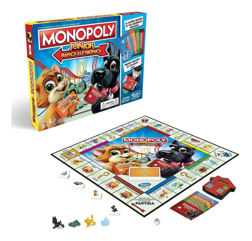 Juego Monopoly Junior Banco Electronico / 4 Tarjetas Debito