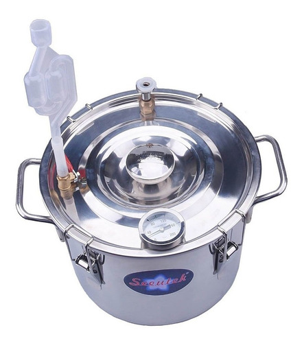 Seeutek 2 Gal 8l Agua Alcohol Vino Casa Destilador Cobre.