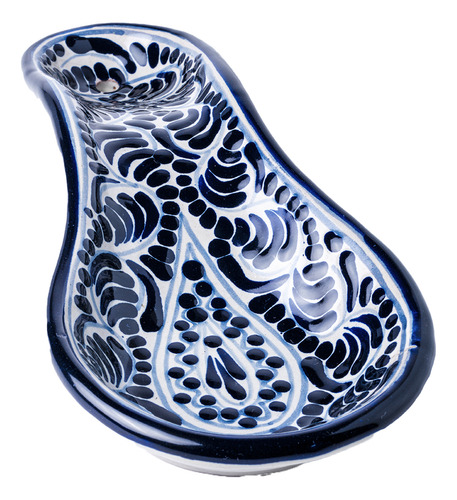 Portacucharas De Talavera Azul