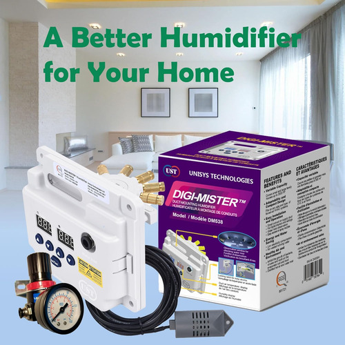 Humidificador Evaporativo Todo Hogar 8 Led Uv-c, Capaci...