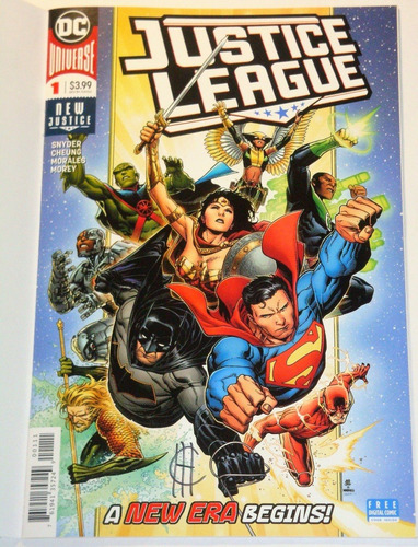 Justice League #1- Portada Special Doble- 2 Firmas- C O A (Usado)