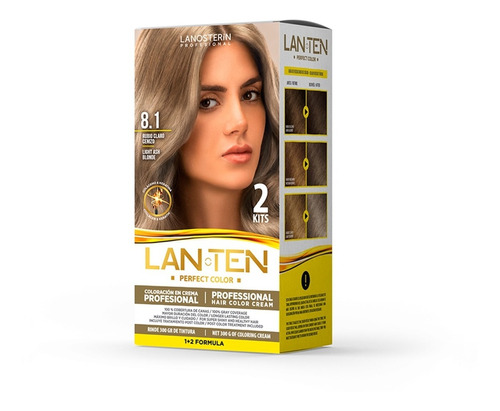 Lanten Doble Kit Rubio Claro Cenizo 8.1 (ltndk8.1)