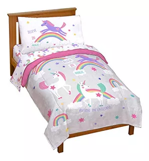 Juego De Cama Niños Believe De 4 Piezas Incluye Edredã...