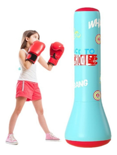 Saco Inflable Para Ring De Boxeo Y Artes Marciales Kick 1.5m