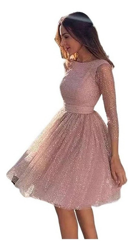 Elegante Vestido De Encaje Sin Espalda For Fiesta De Noche.