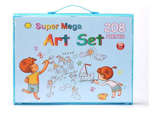 Juego De 208 Pinturas Artísticas Para Niños, Lápices