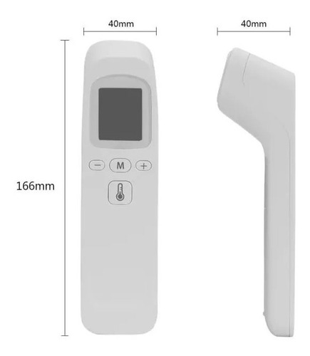 Imagen 4 de 10 de Termometro Láser Digital Infrarrojo A Distancia Anmat Salud