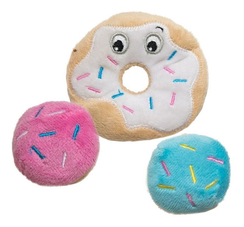 Juguete Masticable Gato Petstages Dental Health Donut 3 Pack