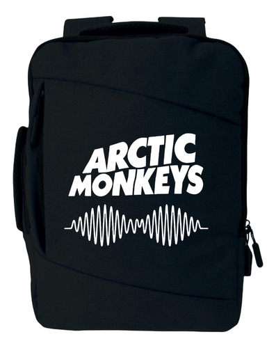 Morral Arctic Monkeys Maleta Espalda Portafolio Black