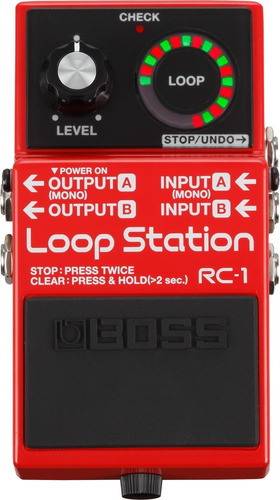 Pedal Guitarra Rc-1 Loop Station Rc1 Boss Com Nota Fiscal