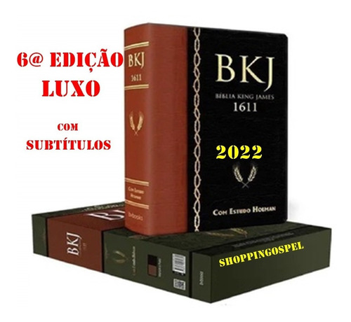 Bíblia De Estudo King James Bkj 1611 Estudos Holman 2022