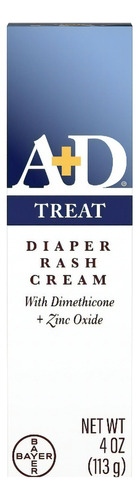 Crema A+D Diaper Rash Zinc Oxide Dimeticona, 4 Oz Pack2