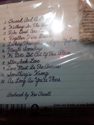 The Partridge Family Notebook Cd Jamas Reproducido