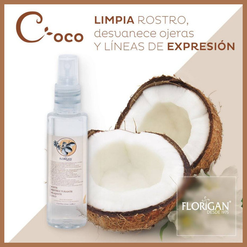 Aceite De Coco Reestructurante Multiaplicacion Florigan® 3pz