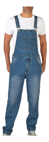 Pantalones Vaqueros Simples Con Tirantes De Mezclilla For H