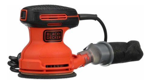 Imagen 2 de 2 de Lijadora roto orbital Black+Decker BDERO100 naranja 200W 110V