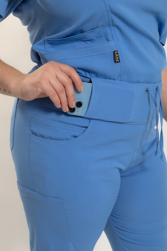 Ambos Medicos Mujer Lanz Superflex Spandex Premium Cargo Negro Xl