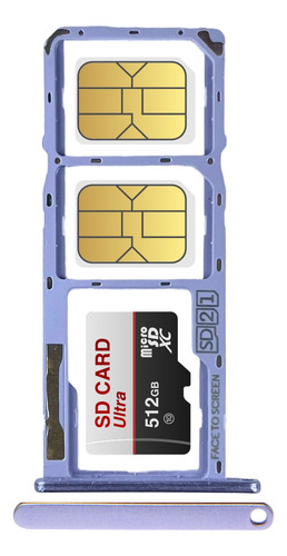 Bandeja Porta Sim Card Chip Compatible Moto G7 Power Dual