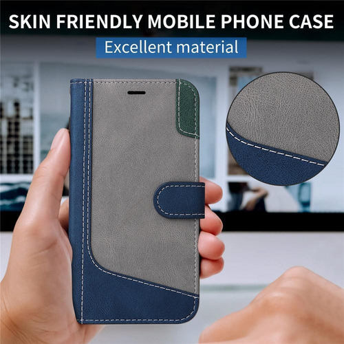 B Funda De Piel Tipo Cartera De Lujo Para Samsung Galaxy