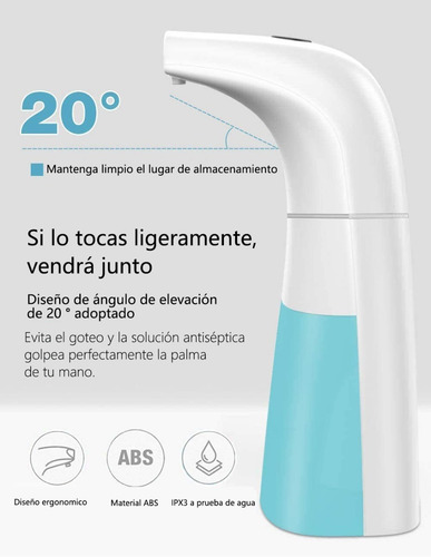 Imagen 4 de 9 de Dispensador Automático Jabón Espuma Gel Antibacteriana