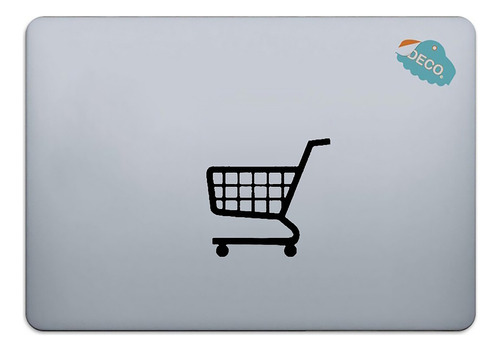 Calcomanía Sticker Para Laptop Carro De Compras