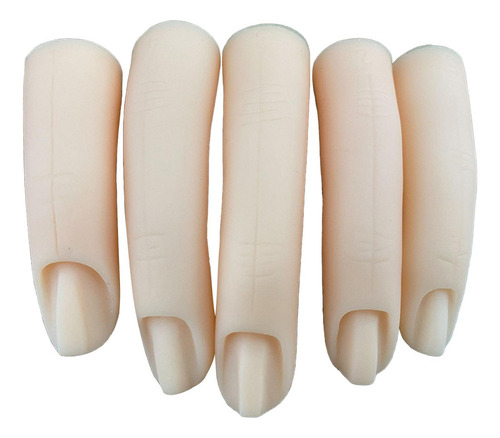 Aa 5 Piezas De Silicona Práctica Manicura S Falsos