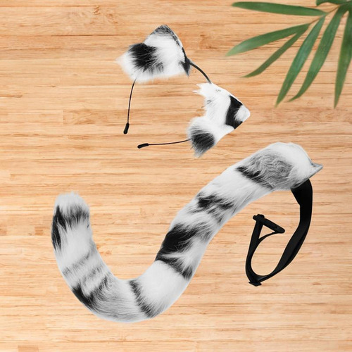 Orejas De Gato Y Cola Colocación De Cabello Para Festivales