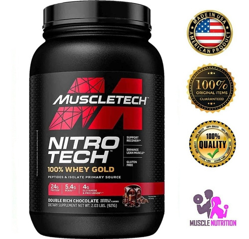 Nitro Tech Whey Gold 2,3 Lbs Proteina Isolate Registro Sanit