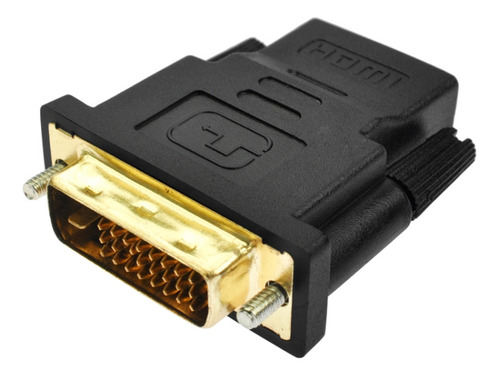 Adaptador Dvi-d De 24+1 Pines Macho A Hdmi De 19 Pines Hembr