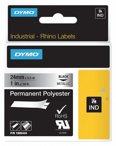 Etiqueta En Poliéster Dymo Rhino Industrial 24mm Ref.1805434