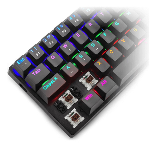 Teclado Gamer Mecanico T-dagger Arena Tgk321 Negro/español 