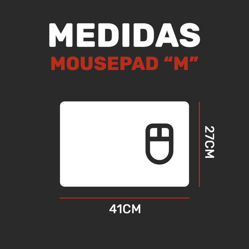 Imagen 2 de 7 de Mouse Pad M Oficina (41x28cm) Negro Liso