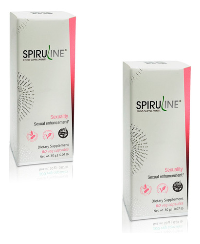 Pack 2 Spiruline Sexuality Hgl Energizante 60 Cáps 