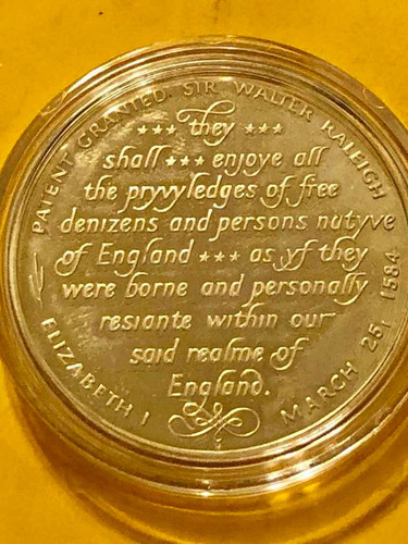 2 Medallas Encapsuladas De Eventos Históricos De Inglaterra (Usado)