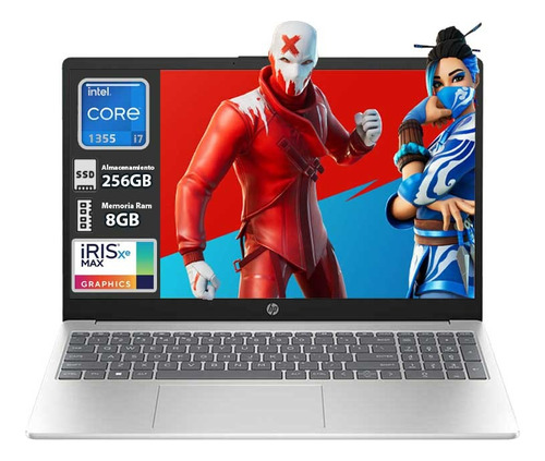 Laptop Hp 15 Intel Core I7 1355 8gb 256gb Ssd Color Silver
