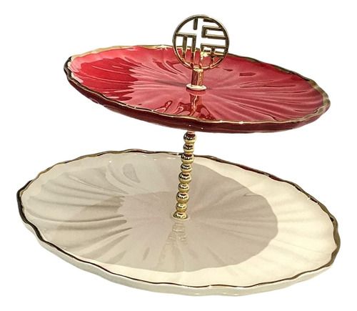 Soporte De Pastel En Capas Decoración Grande De 2 Niveles