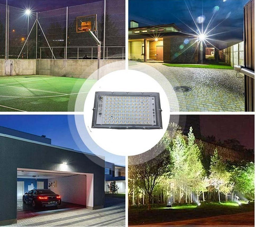 Imagen 2 de 10 de Reflector Led 100w Exterior Alta Potencia Multiled Ip66