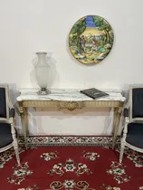 Comprar Consola Mesa De Arrime Francesa Luis Xvi Con Mármol Antigua