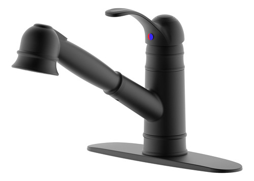 Grifo De Cocina Negro De Derengge Matte, Grifo De Cocina Con
