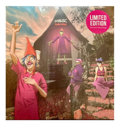 Gorillaz Cracker Island Pink Neon Edition Vinilo Nuevo